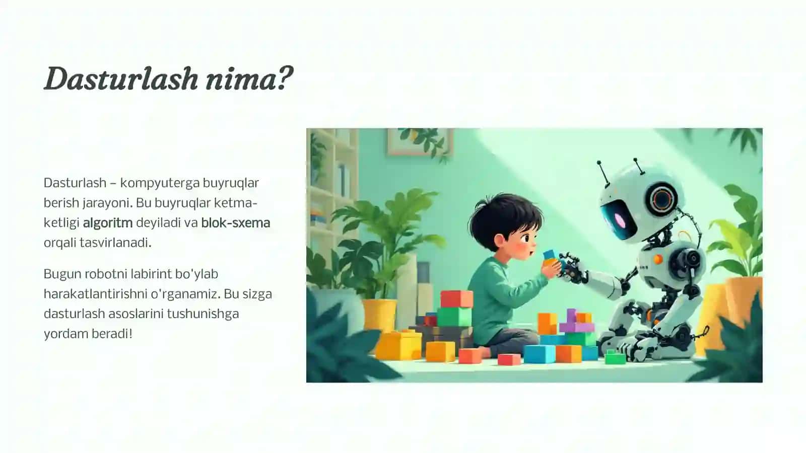 Dasturlashni boshlash: Robotni labirint bo'ylab harakatlantirish 2