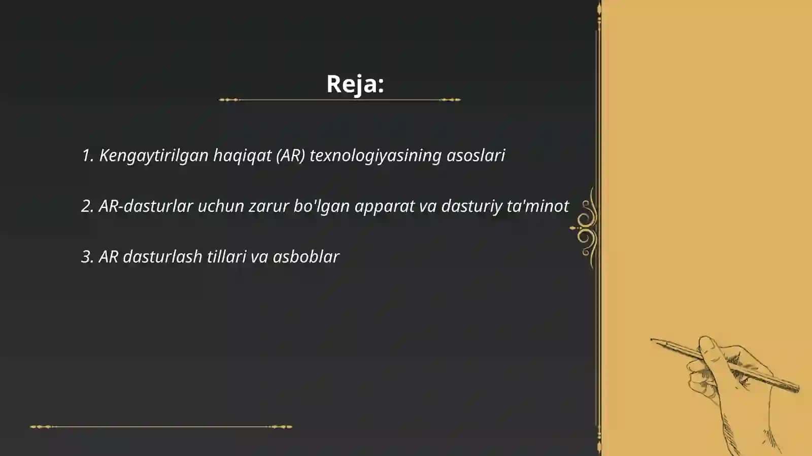 Kengaytirilgan haqiqat (AR) texnologiyasining asoslari 2