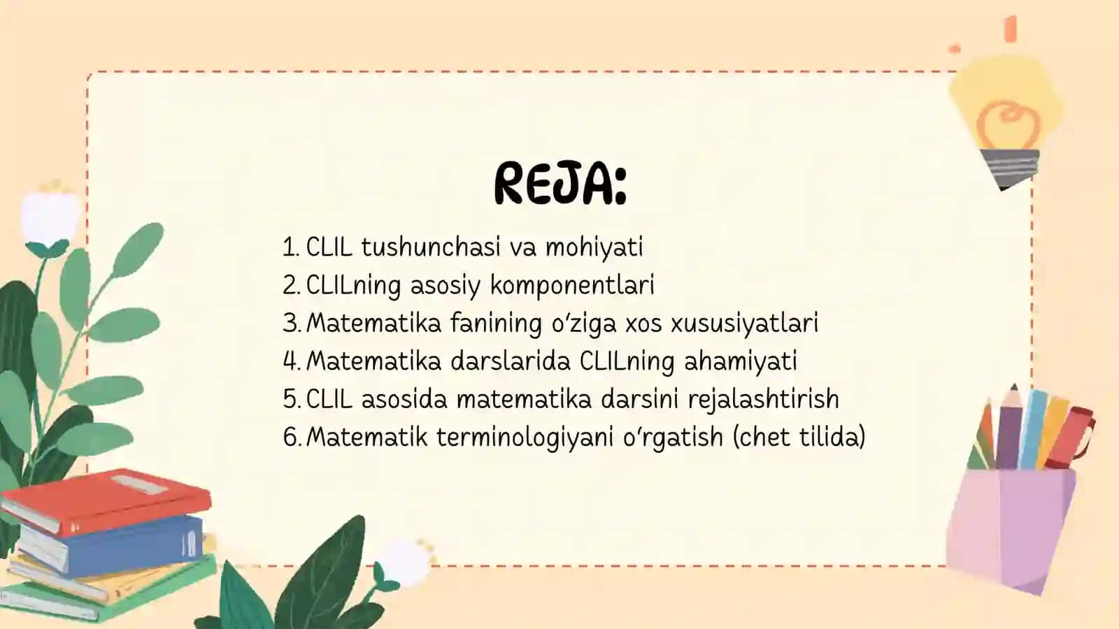 Matematika darslarida CLIL texnologiyasidan foydalanish 2