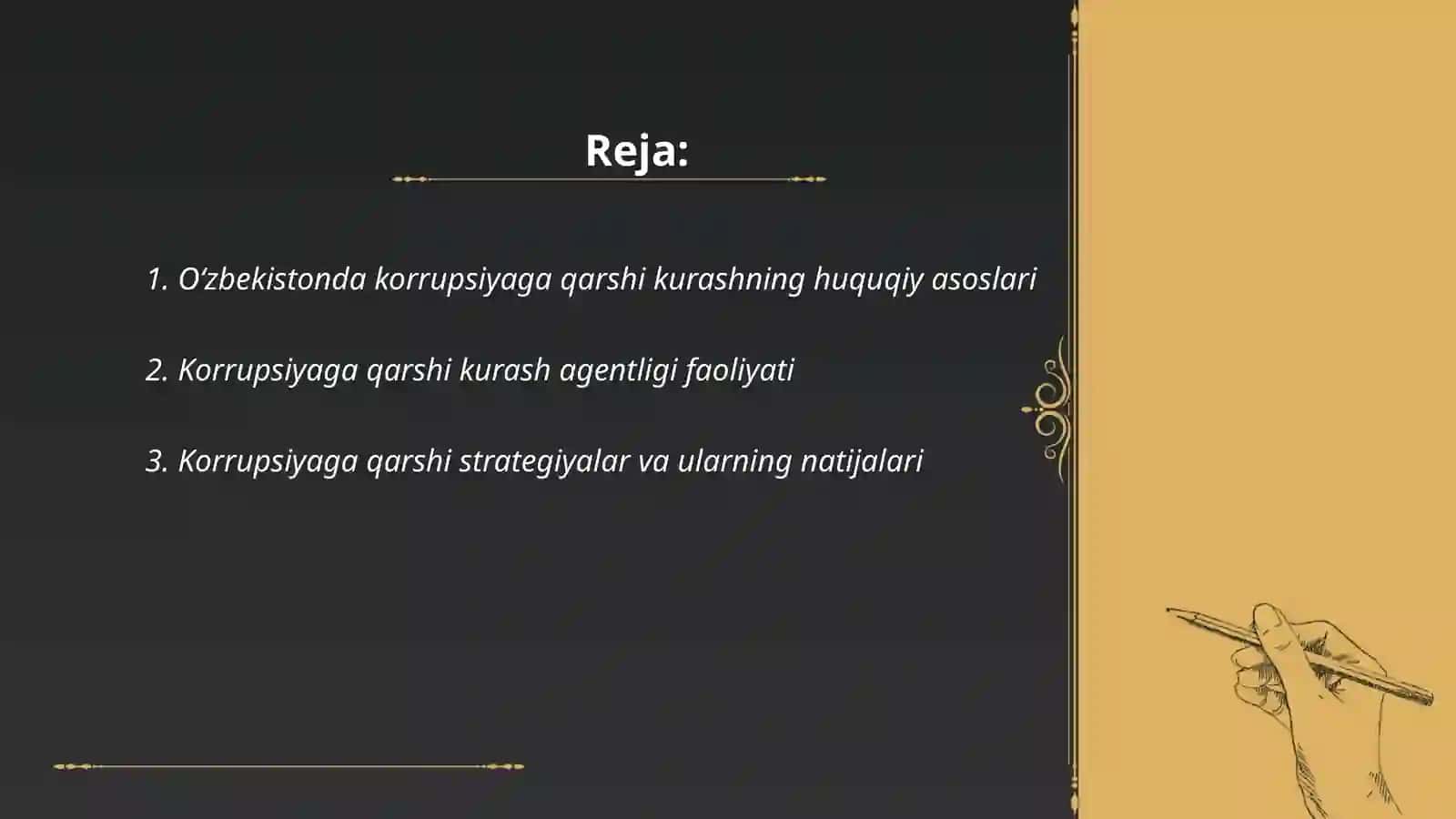 Oʻzbekistonda korupsiyaga qarshi kurash mexanizmlari 2