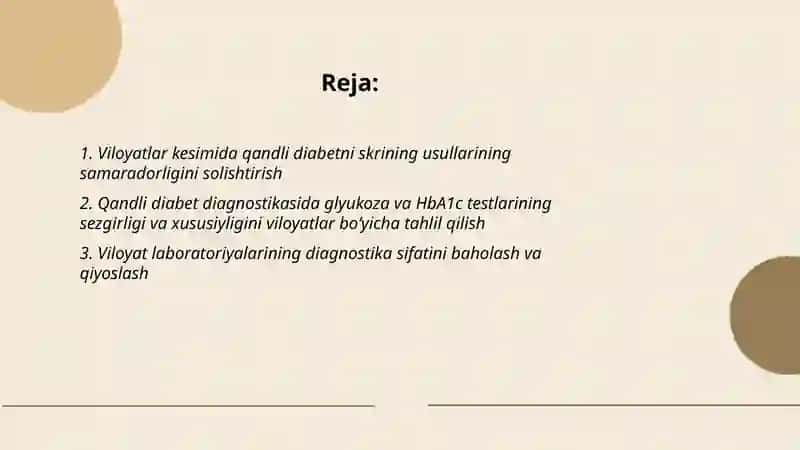 Diagnostik Tadqiqotlar Samardorligini Baholash 2