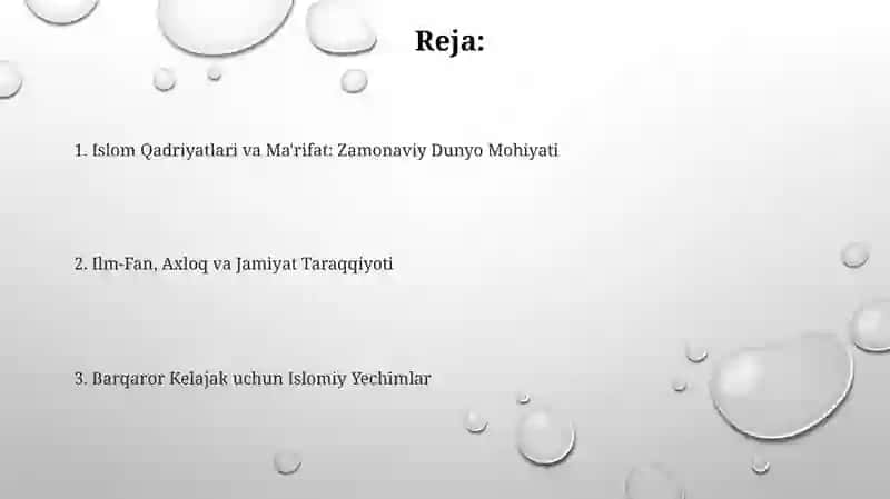 Islom qadriyatlari va ma'rifatining hozirgi davrdagi ahamiyati 2