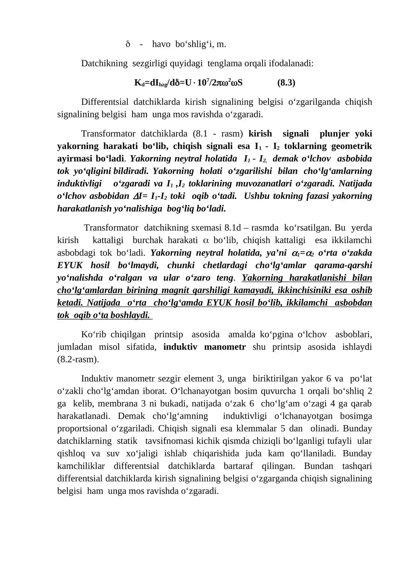 Induktiv, transformatorli, fotoelektrik datchiklar 2