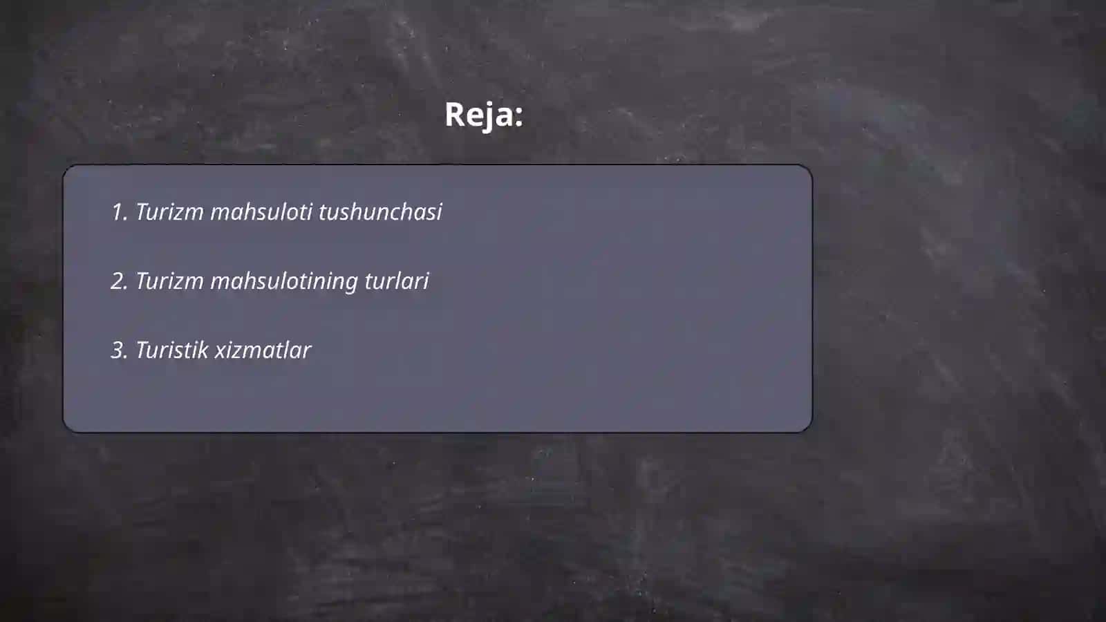 Turizm mahsulotlari haqida tushuncha 2