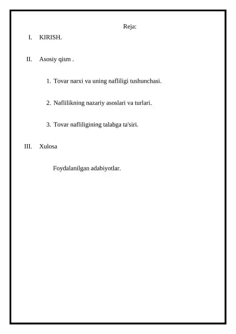Tovarning nafliligi va qadr-qiymati to‘g‘risidagi nazariyalar 2