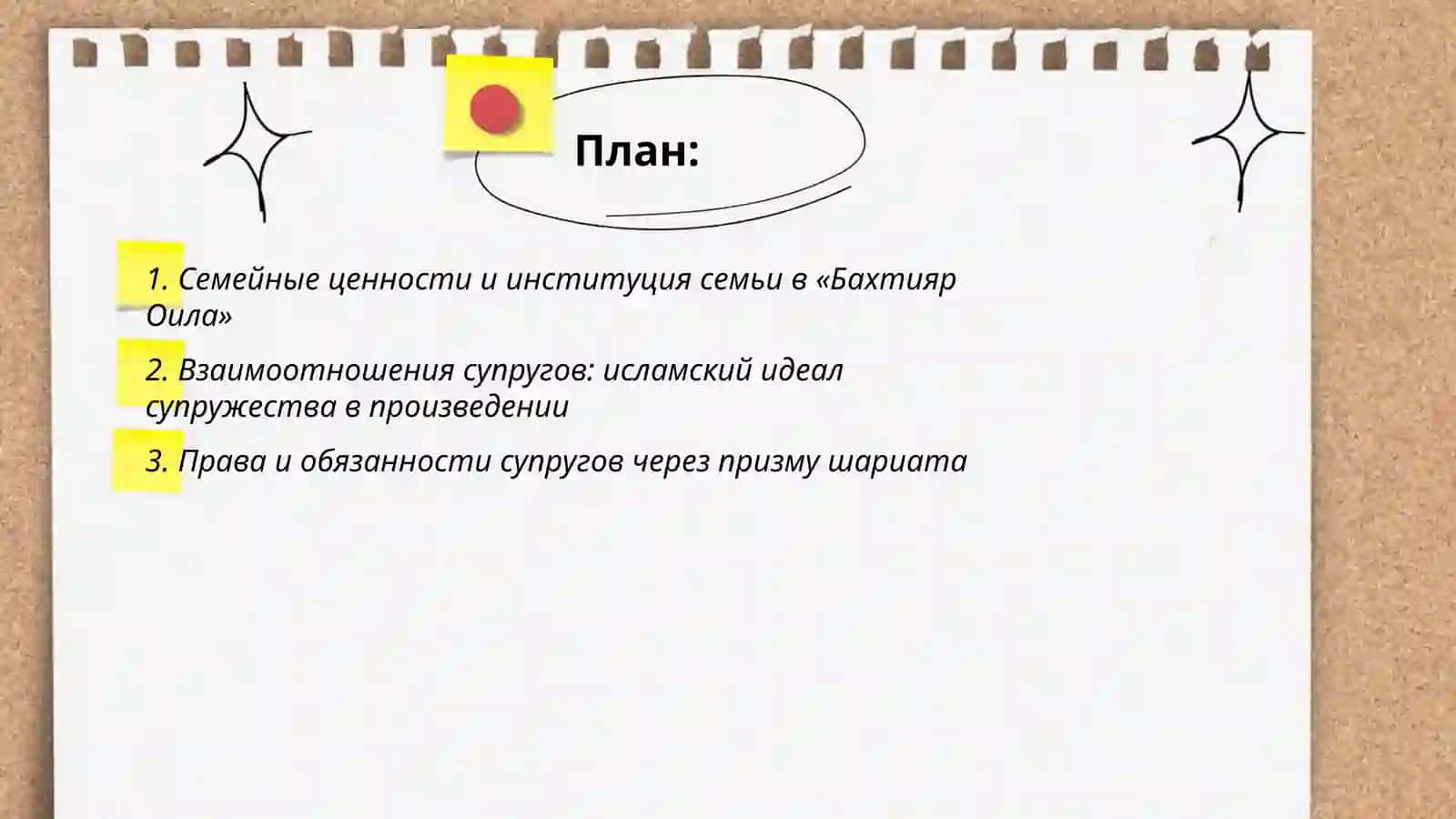 Интерпретация исламских ценностей в произведении «Бахтияр Оила» 2
