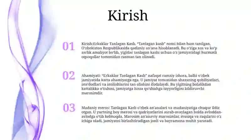 Erkaklar Tanlagan Kasb 2