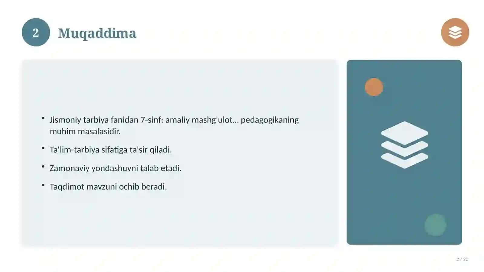 7-sinf: amaliy mashg'ulot ishlanmasi 2