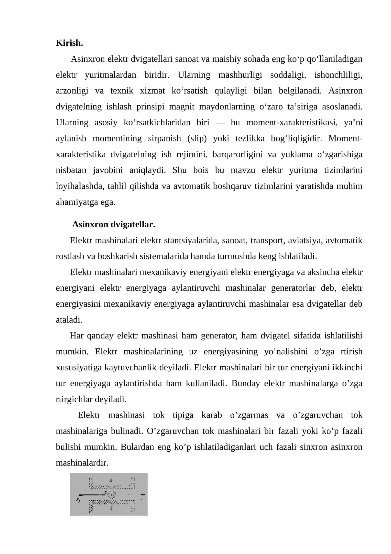 Asinxron dvigatel moment-xarakteristikasi 2