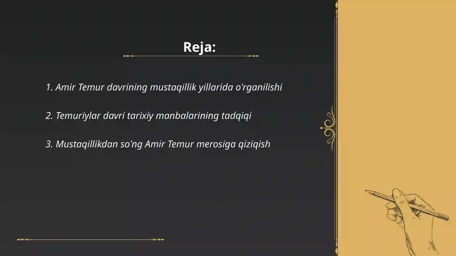 Amir Temur va Temuriylar Davri Tadqiqoti 2