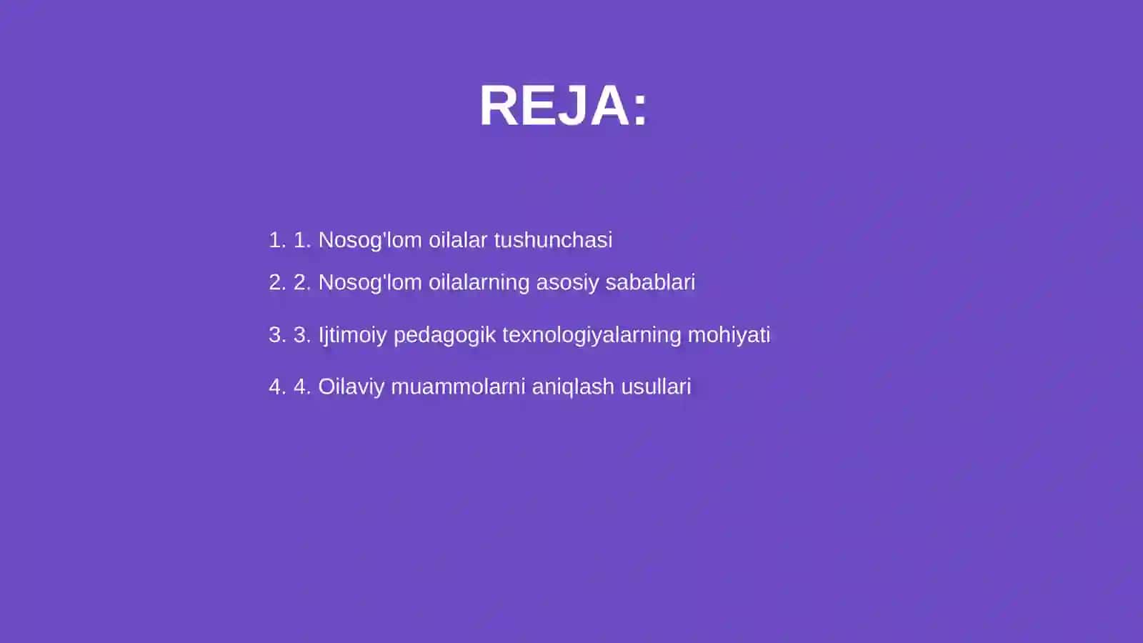 Nosog'lom oilalar bilan ishlashning ijtimoiy pedagogik texnologiyalari 2