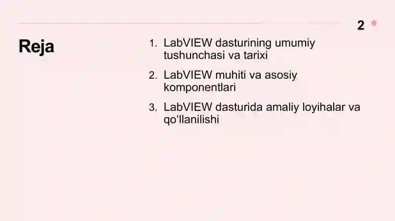 LabVIEW dasturi 2