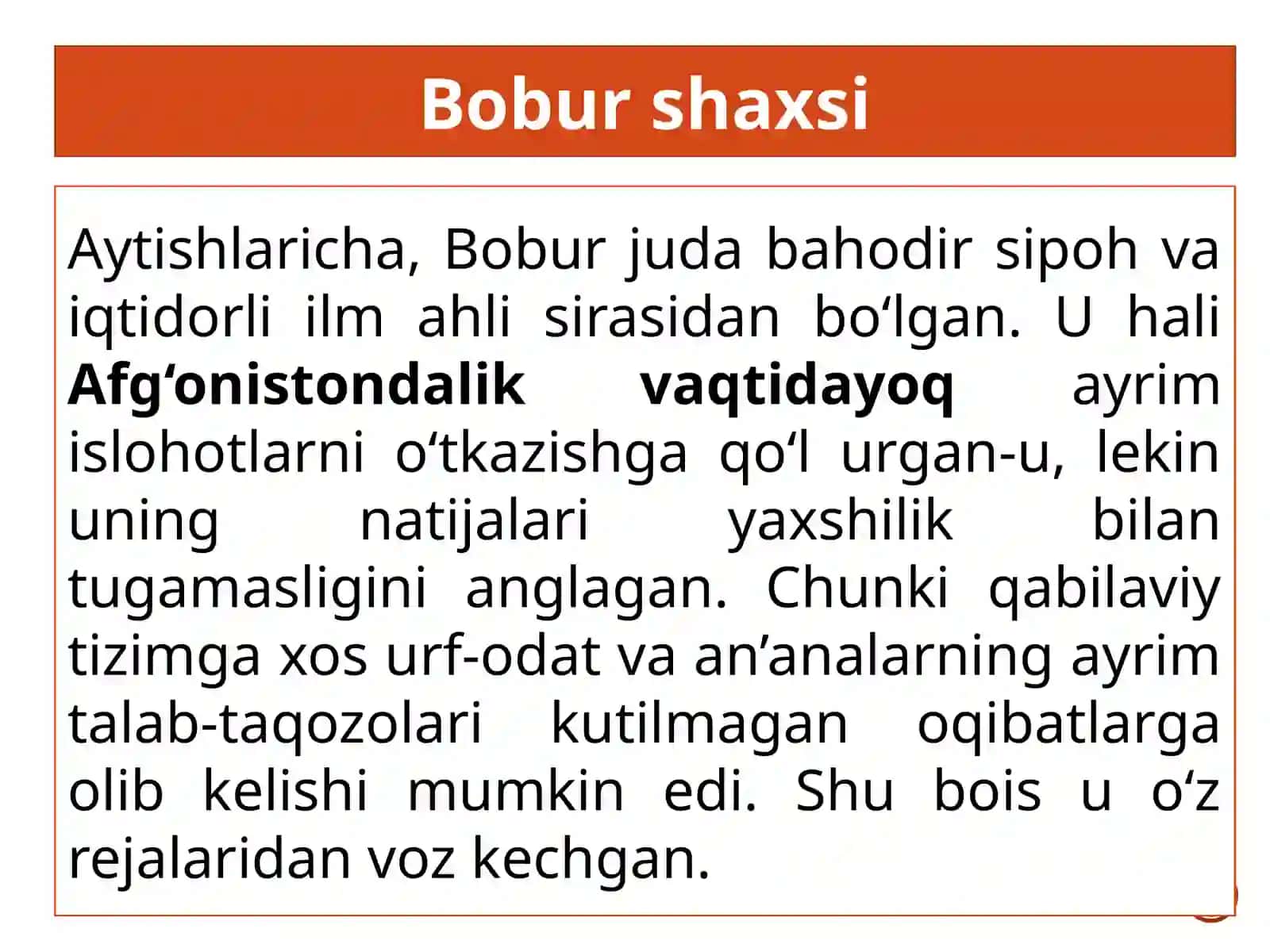 ZahiriddinMuhammadBobur hayoti va ijodi. G‘azallari 2