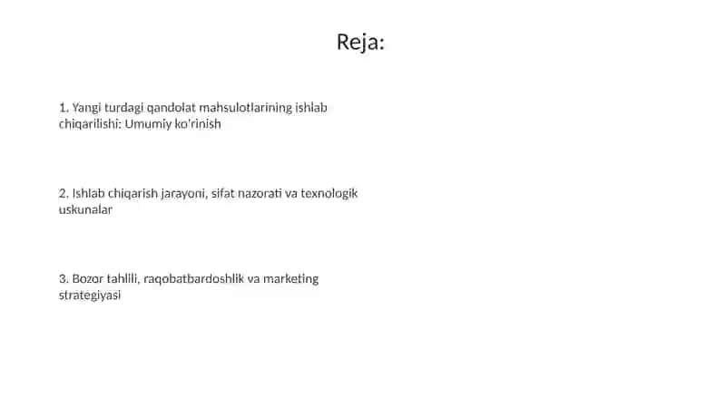 Yangi turdagi qandolat mahsulotlari ishlab chiqarish 2