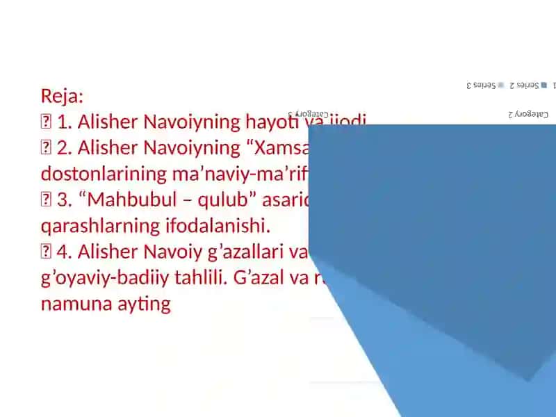 . Alisher Navoiyning  Xamsa turkumiga kiruvchi  dostonlarida ilgari surilgan  taʼlim tarbiyaga oid gʻoyalar 2