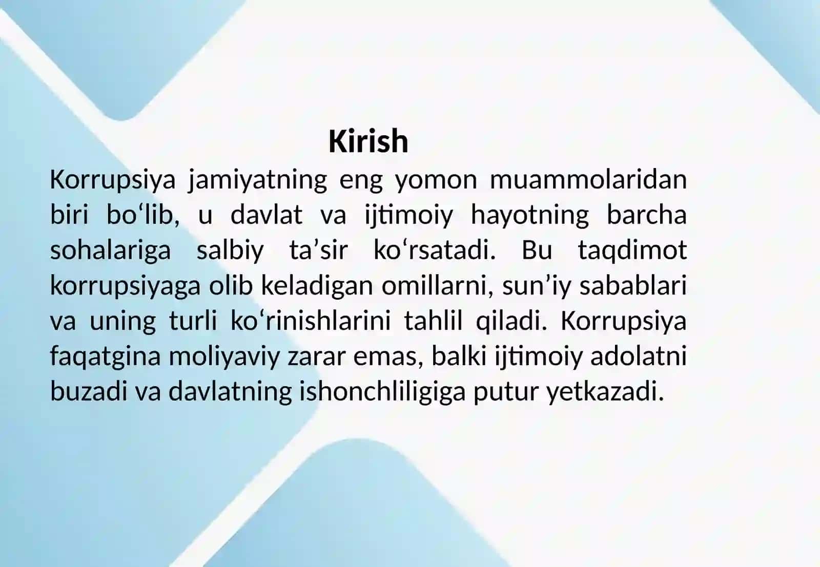 Korrupsiyaning mohiyati, oqibatlari va unga qarshi kurash mexanizmlari 2