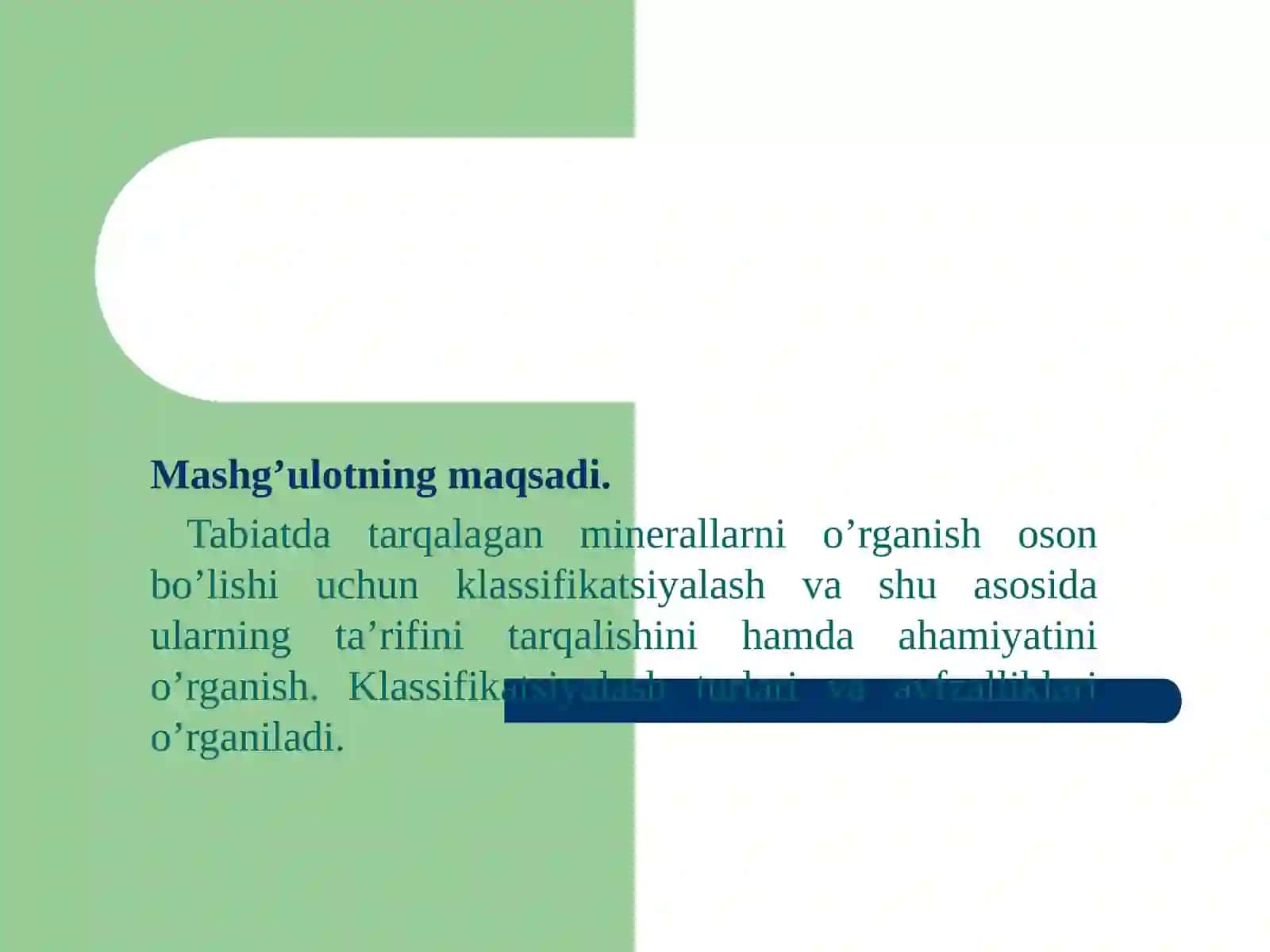 Tog’ jinslari haqida tushuncha 2