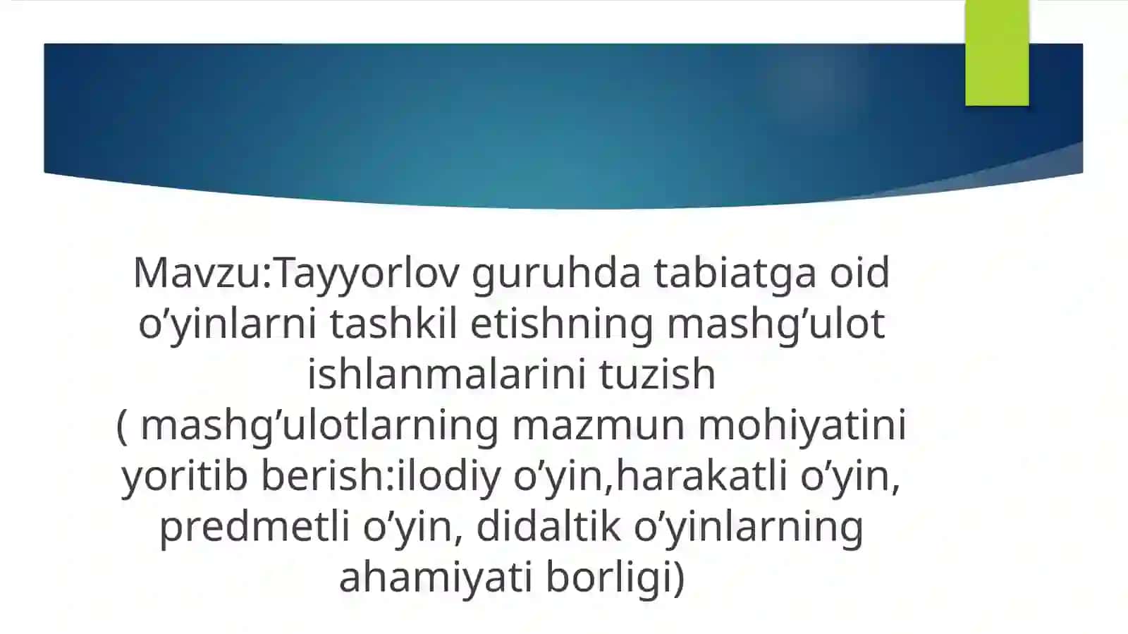 Sharof Rashidov nomidagi SamDUU F Maktabgacha ta'lim yo'nalishi 219-sirtqi guruhi talabasi Safarova Shaxinabonu 2