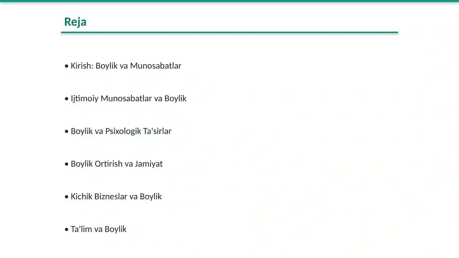 Asosiz Boylik Ortirish: Munosabatlar va Ta'sirlar 2