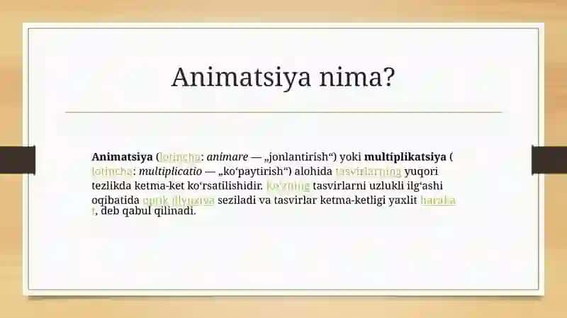 Power point Animatsion harakatlari 2