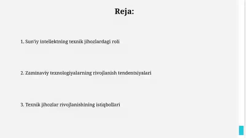 Texnik vositalarning rivojlanish tendensiyalari 2
