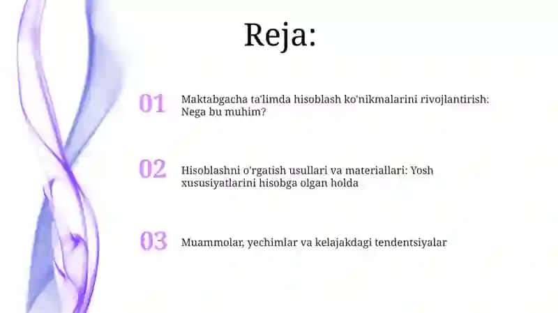 Maktabgacha ta'limda hisoblash usullarini o'rgatish 2