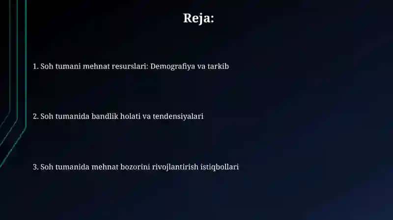 Soʻx tumanida mehnat resurslari va bandlik 2