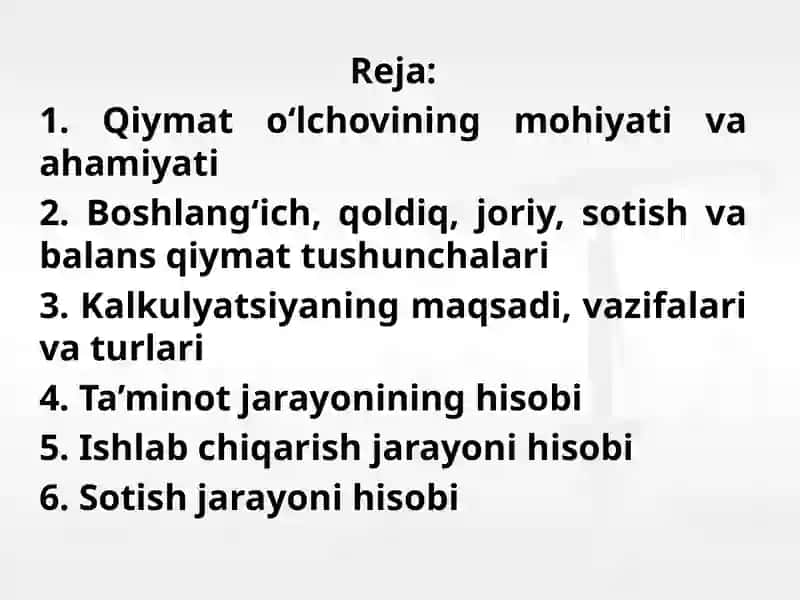 Biznes jarayonlari va ularni hisobga olish 2
