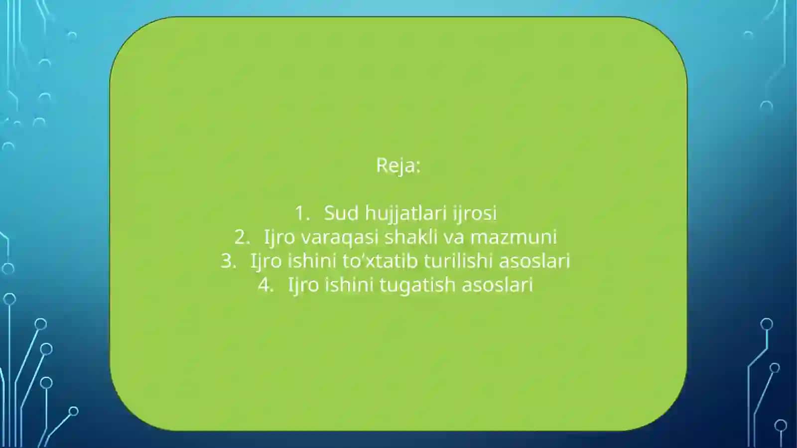Sud hujjatlari ijrosi 2