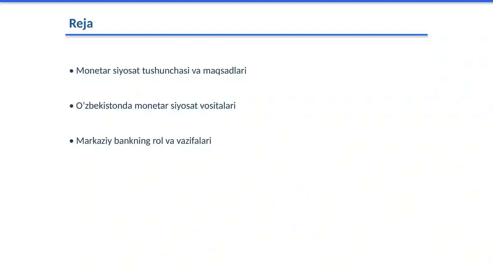 Monetar siyosat vositalari Va O’zbekiston Markaziy banki tajribasi 2