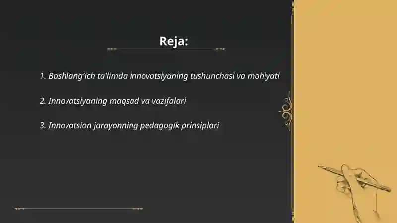 Boshlang'ich ta'limda innovatsiyaning mazmun - mohiyati 2
