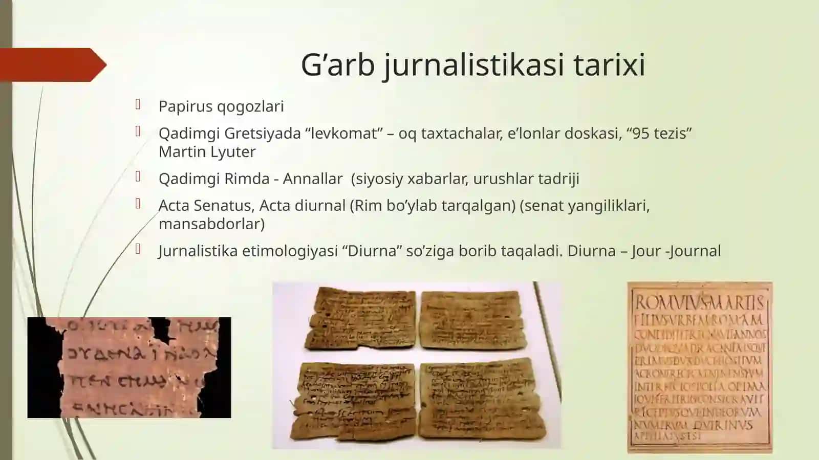 G’arb va sharq jurnalistikasi 2