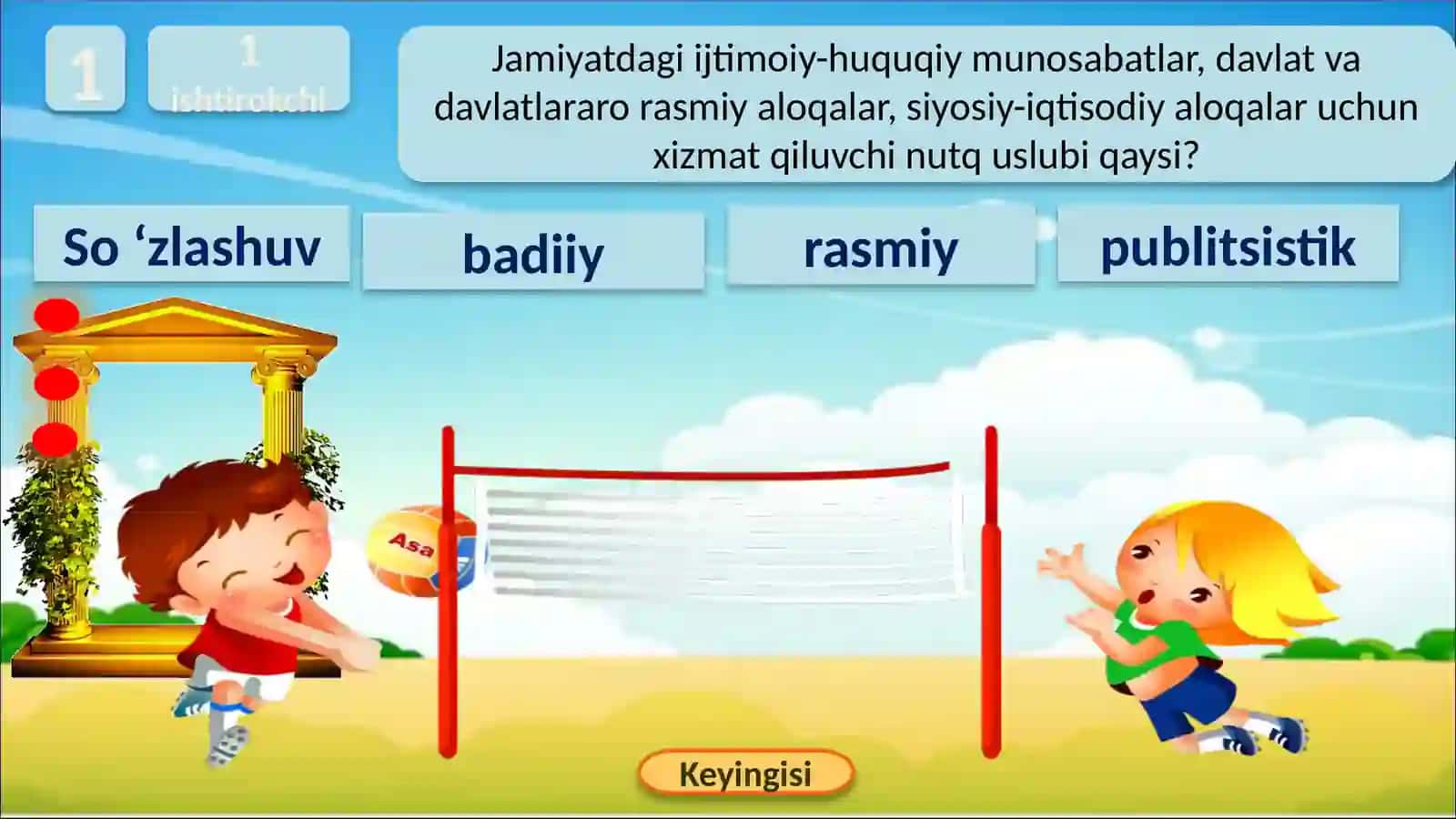 Nutq uslublari bo'yicha animatsiyali slayd 2