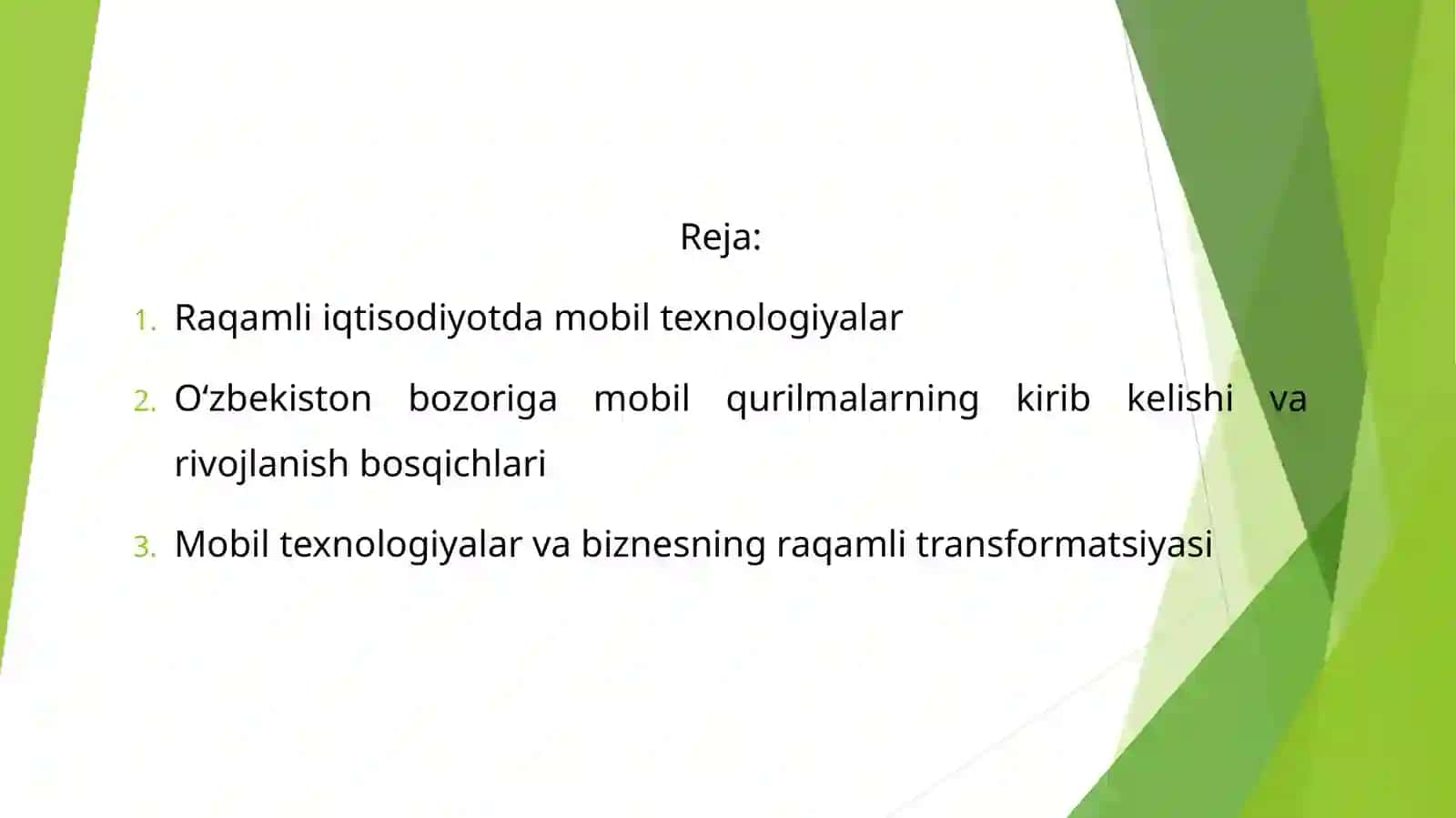 Mobiltexnologiyalar va biznesning raqamli transformatsiyasi 2
