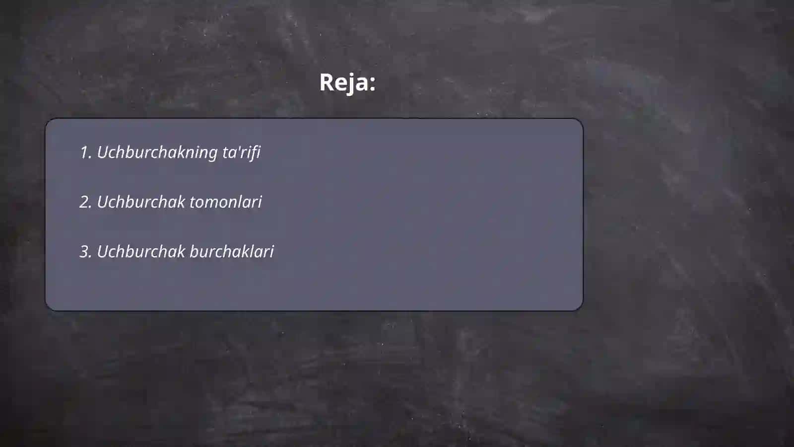Boshlangich sinflarda matematikadan uchburchak shaklini tushuntirish 2