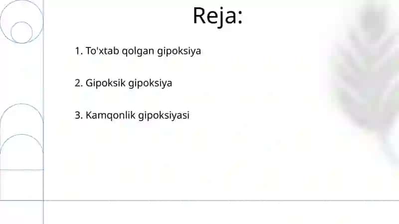 Gipoksiya turlari 2