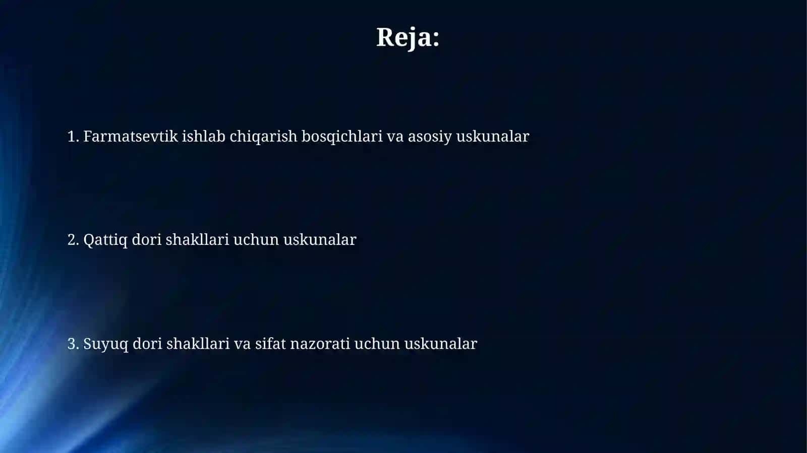 Farmatsevtik texnologiyada ishlatiladigan mashina va qurilmalar haqida umumiy tushuncha 2