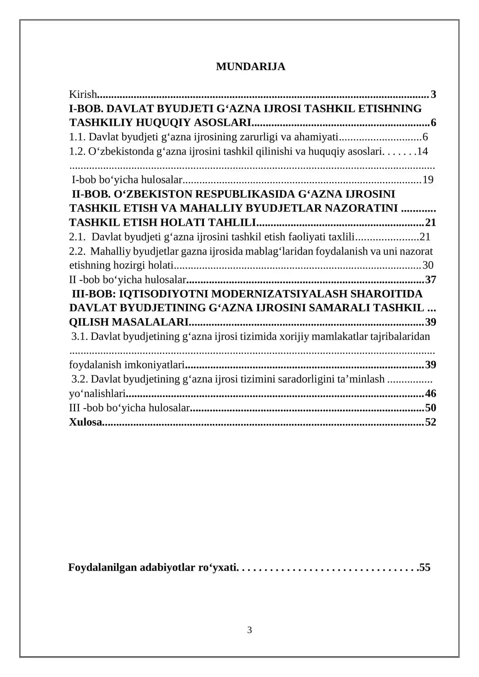 Davlat byudjetining g‘azna ijrosi tizimini mustaxkamlashda mahalliy byudjetlar nazoratini tashkil etishdagi axamiyati 2