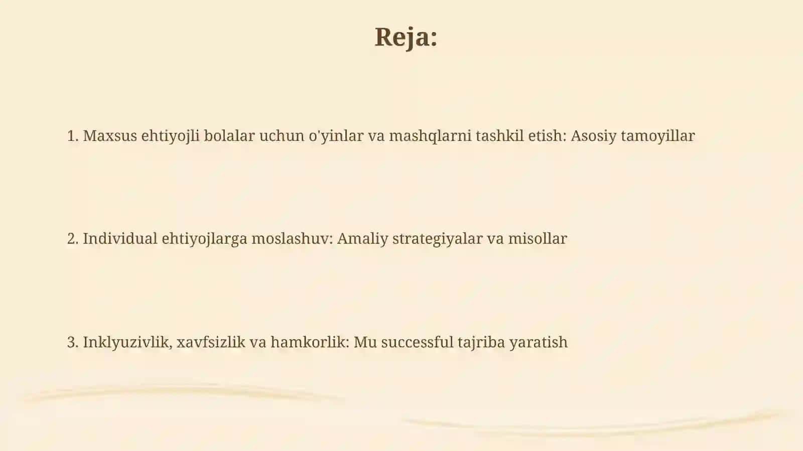 Alohida ta’lim ehtiyojlari bо‘lgan bolalar uchun о‘yin va mashqlarni tashkiletish 2