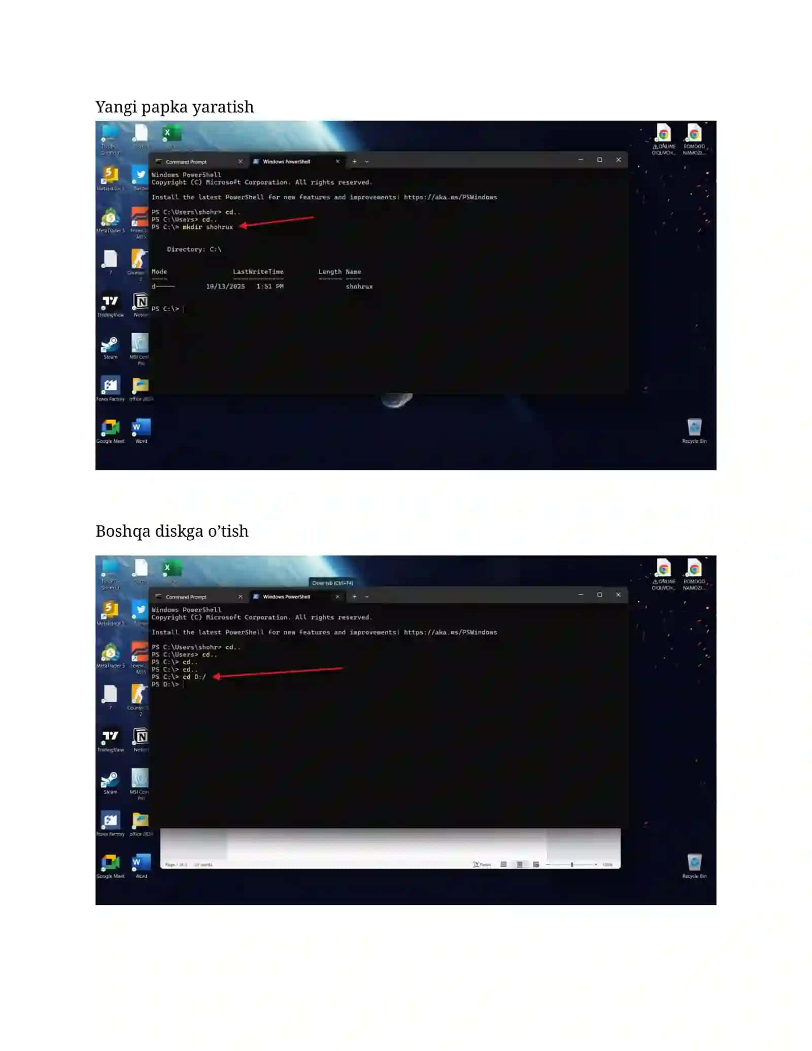 Tarmoq sozlamalari 2