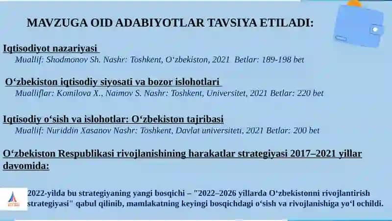 Iqtisodiyot nazariyasi 2