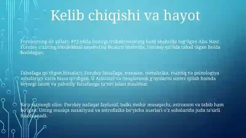 Abu Nasr Farobiy Va Uning Hayot Yo'Llari 2