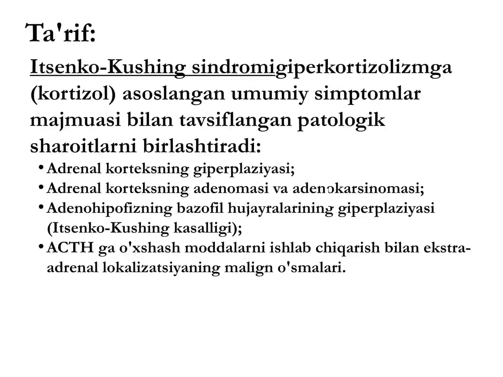 Itsenko Kushing sindromi 2