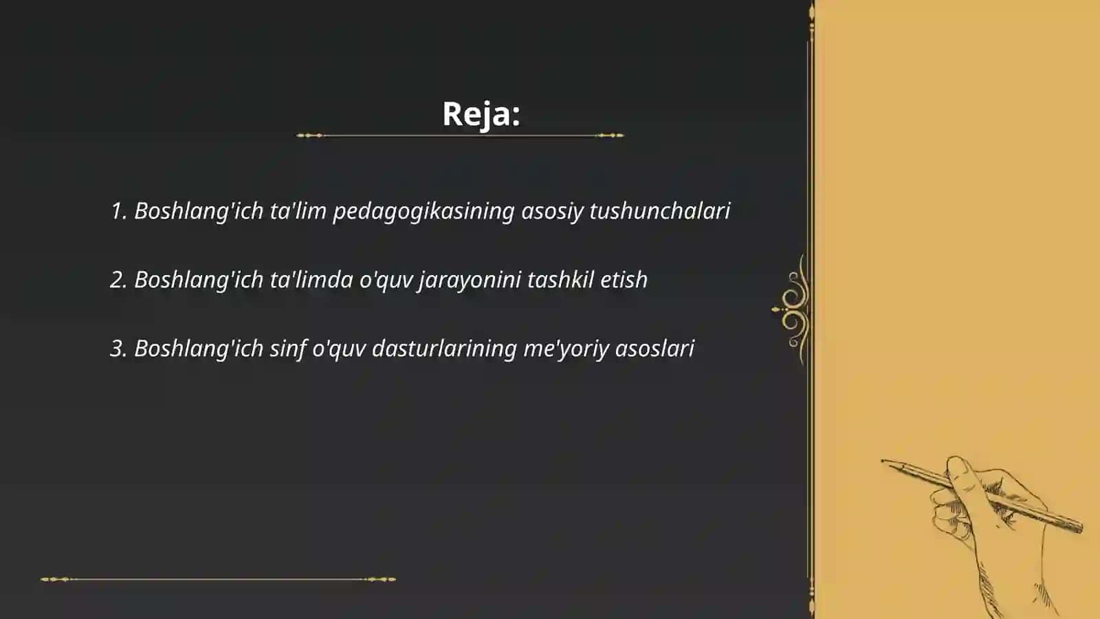 Boshlang'ich ta'lim pedagogikasining asosiy tushunchalari 2