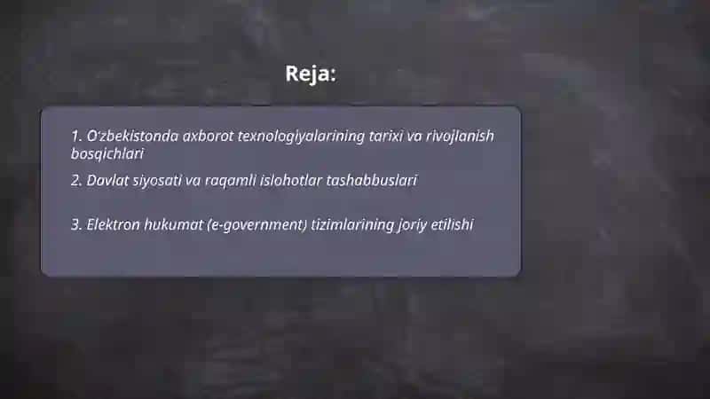 Axborot texnologiyalarining Oʻzbekistonda rivojlanishi 2