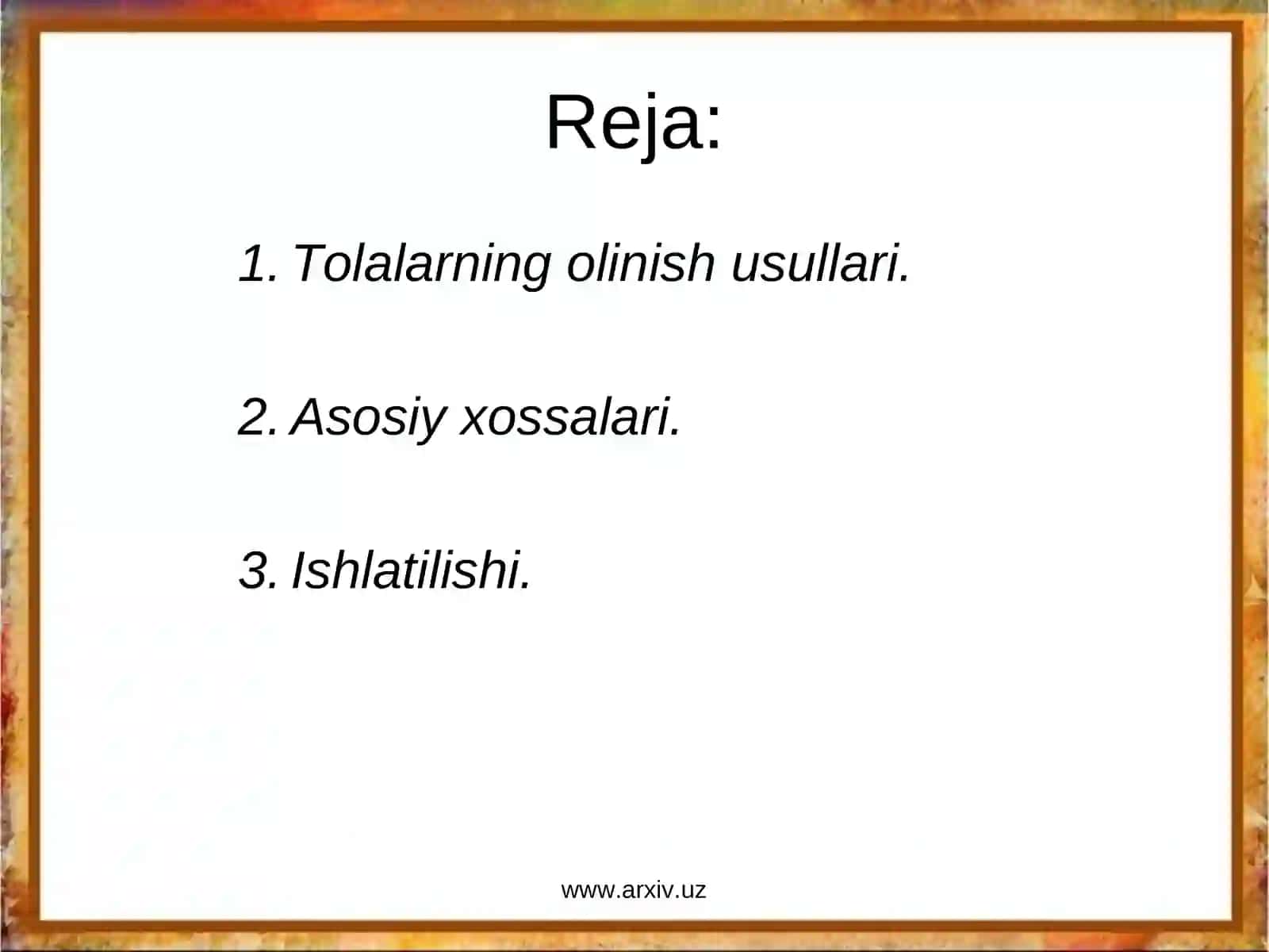 Sun’iysintetiktolalar va iplar 2