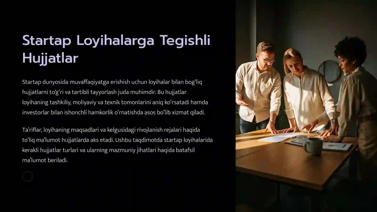 Startap loyihalarga tegishli hujjatlar 2