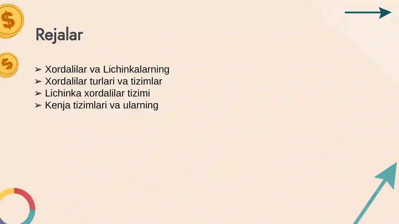 XORDALILAR TIPI LICHINKA XORDALILAR KENJA TIPI SISTEMATIKASI 2