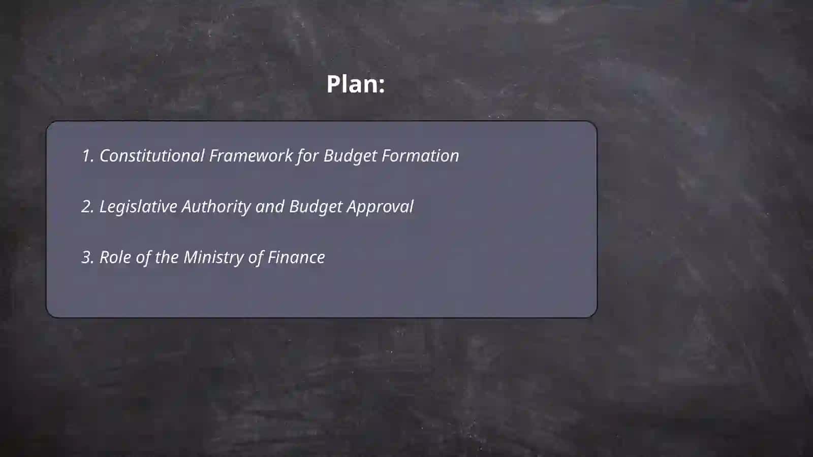 Procedure for forming the budget of the Republic of Uzbekistan 2