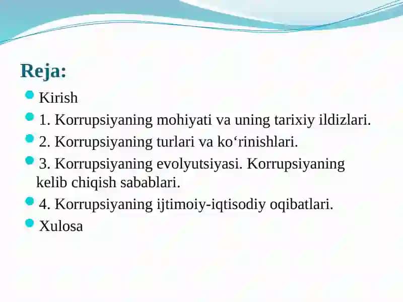 Korrupsiyaning mohiyati, turlari va evolyutsiyasi 2